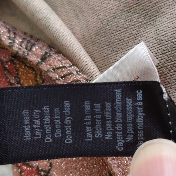 Beach Riot Size Medium Glitter Floral Wrap Swim Cover - Picture 4 of 12